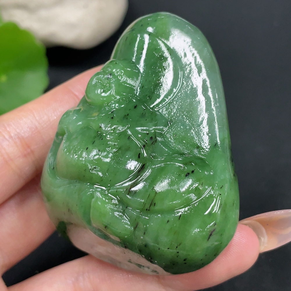 H30521081 Hetian Jade Handheld Ornament Dragon Total Weight Approx. 141g