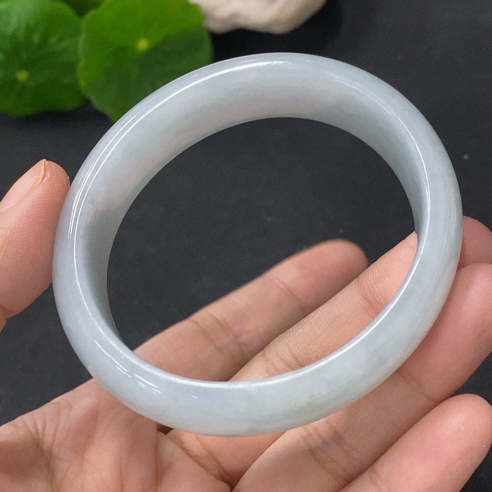 F31661133 Jadeite Concubine Bracelet Size 52.5/45.5mm Total Weight Approx. 54.6g