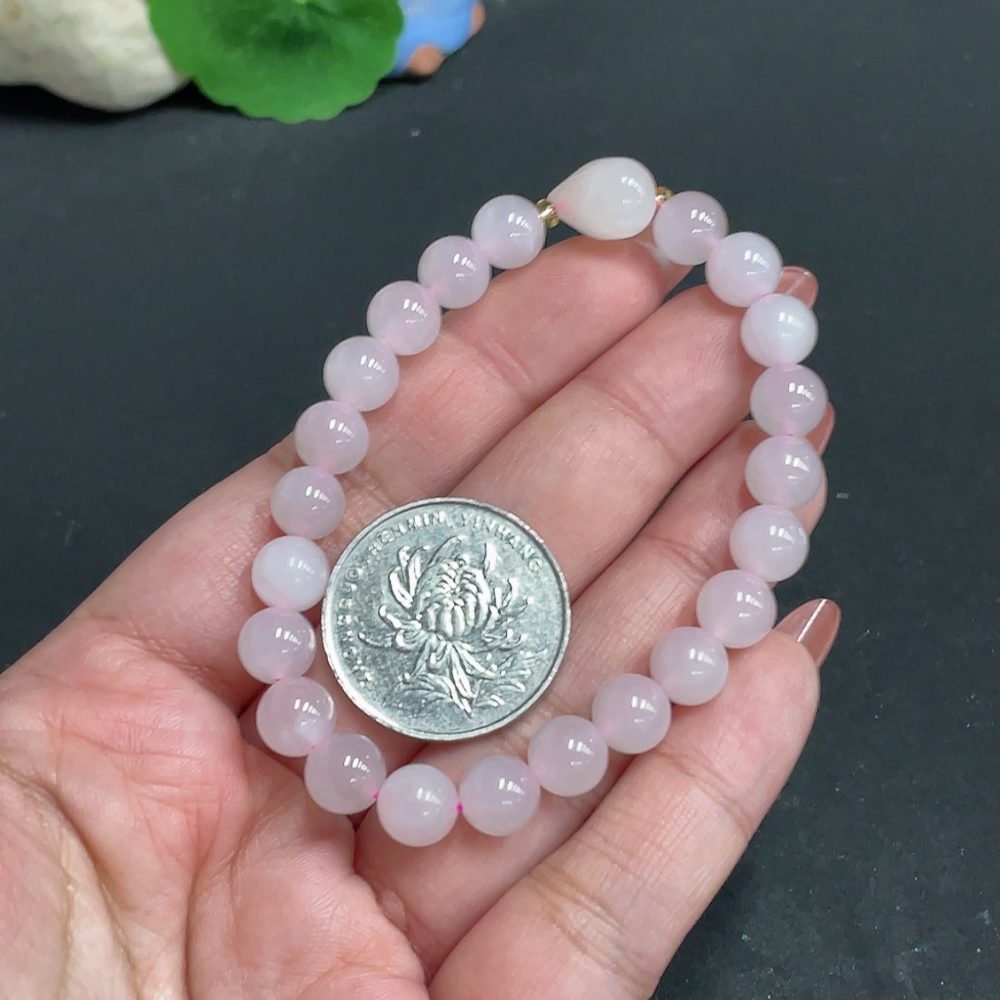 H34005694 Hetian Jade Bracelet Approx. 7.5mm Total Weight Approx. 18g