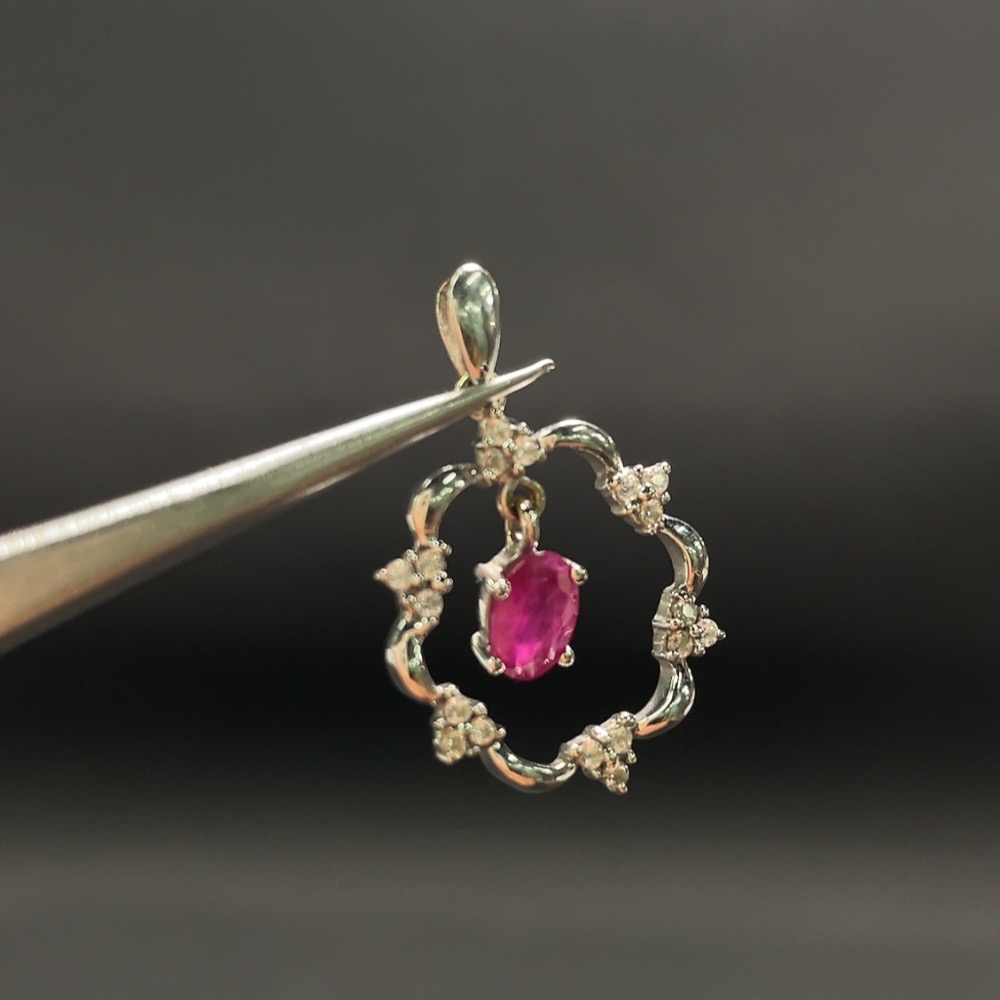 C32762767 Ruby Pendant Total Weight Approx. 2.00g 18k Gold Non-Diamond