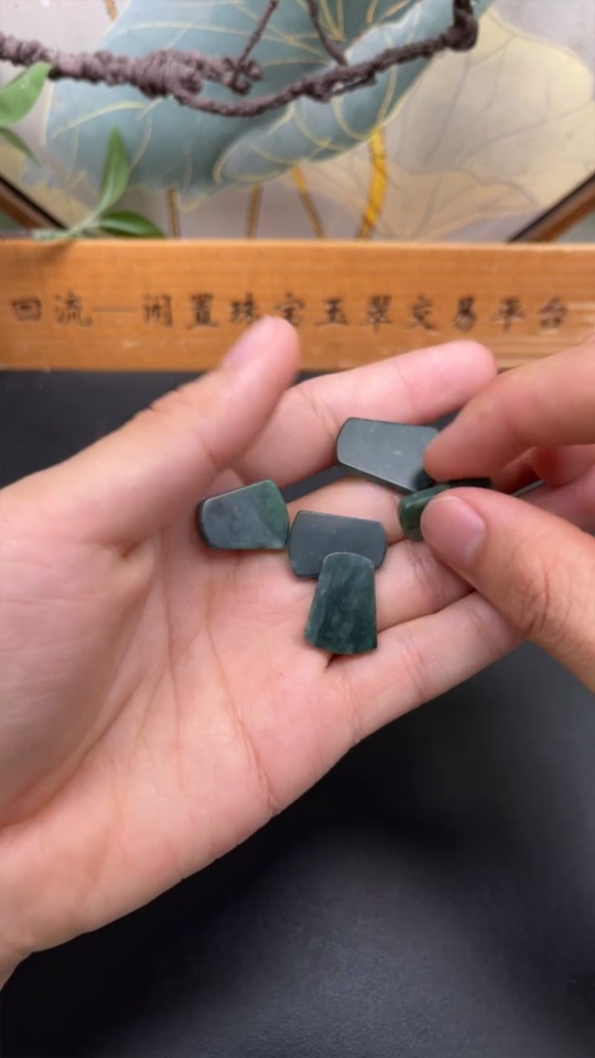 F35083300 Jadeite Plain Pendant Set Sell as a Lot