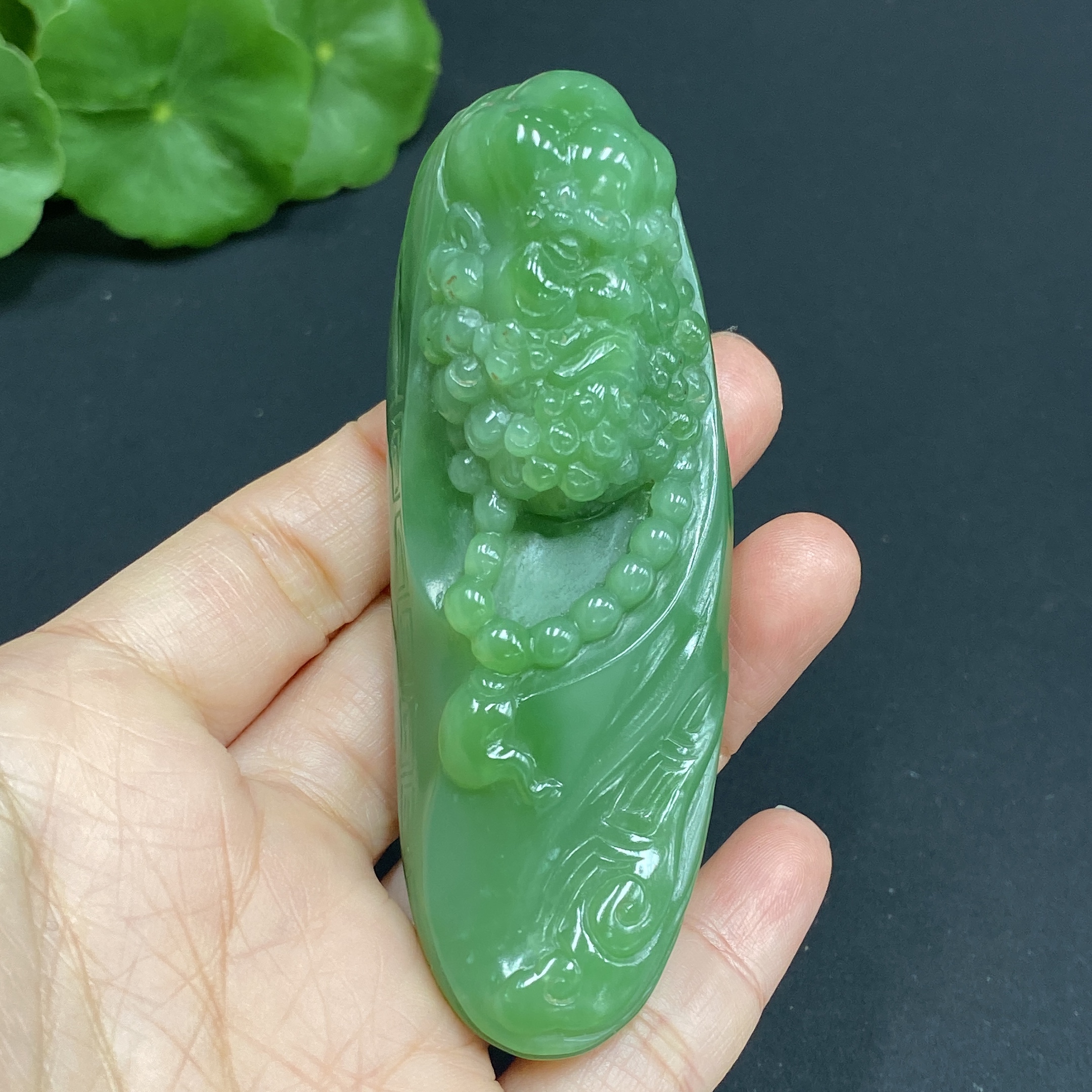 H27084522 Hetian Jade Pendant, Bodhidharma, Total Weight Approximately 93.4g