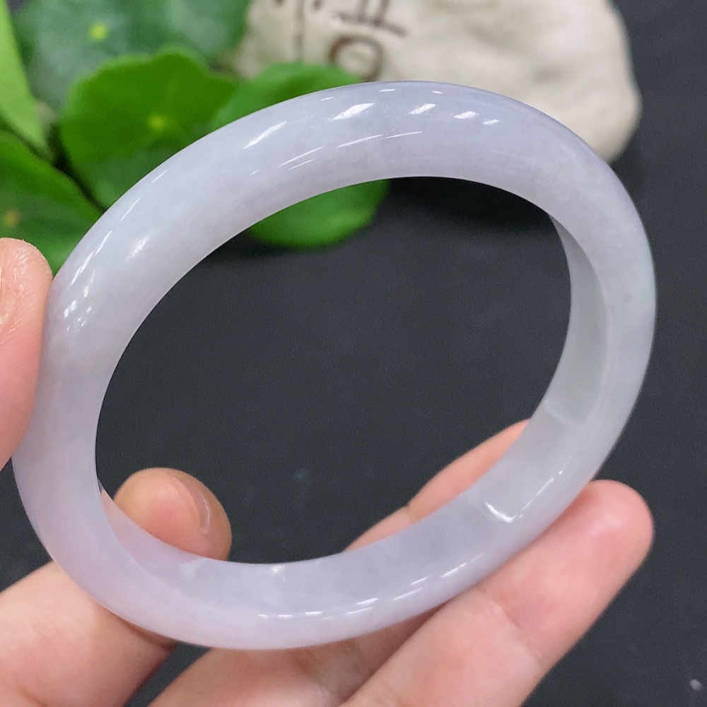 F34962443 Jadeite Round Bangle Size 58.4 Total Weight Approx. 46.7g