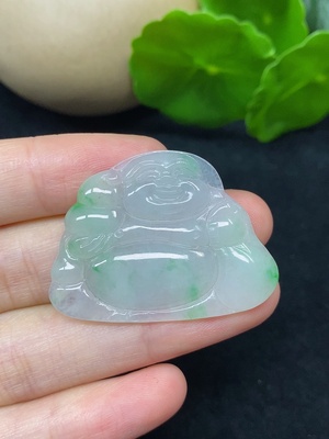 F45338248 翡翠布袋佛 总重约6.38g