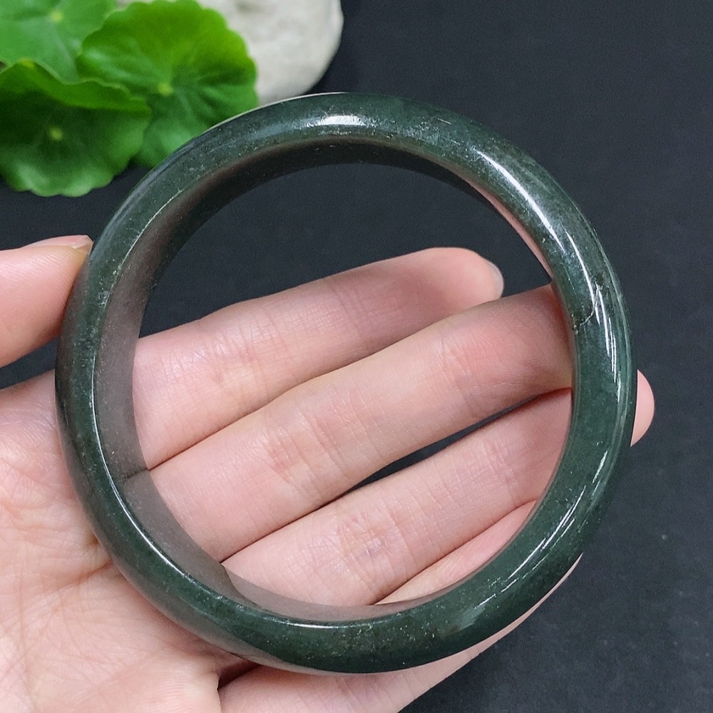 F35077974 Jadeite Round Bangle Total Weight Approx. 71.6g Size 62