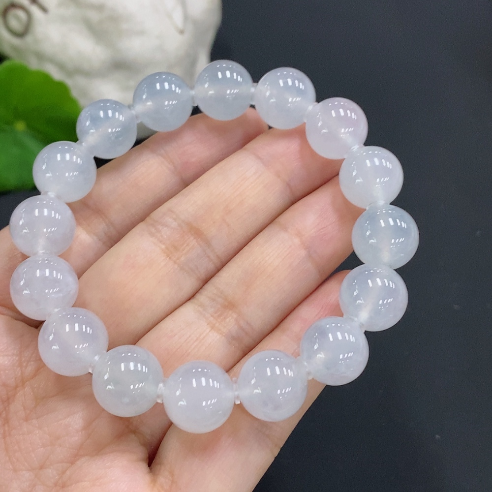 F28191210 Jadeite Bead Necklace Approx. 11.6mm Total Weight Approx. 45g