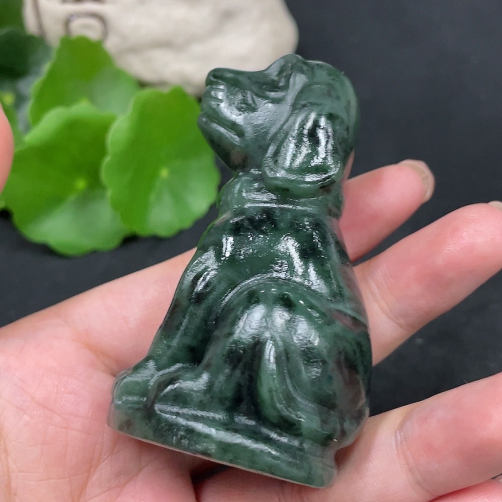 H30562096 Hetian Jade Ornament - Prosperity (Total weight: approx. 116.1g)