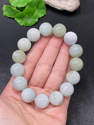 F35138749 Jadeite Bracelet, Total Weight Approximately 93.09g, Size Around 15.3mm
