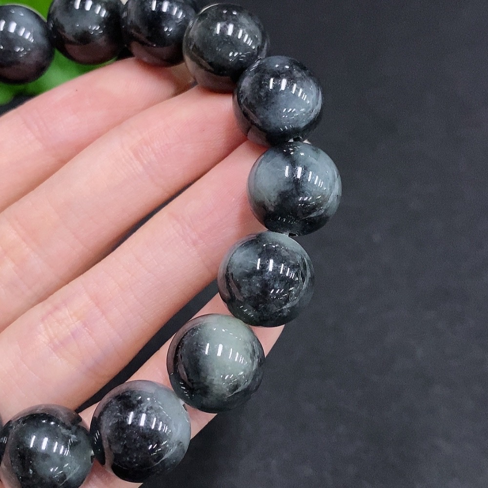 F34060117 Jadeite Bracelet Total Weight Approx.75.1g Size 13.7mm