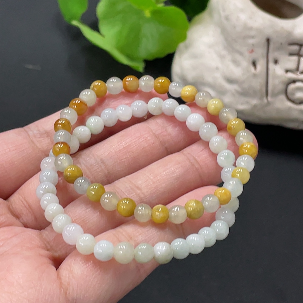 F35081292 Jadeite Beads Approx. 5.4mm