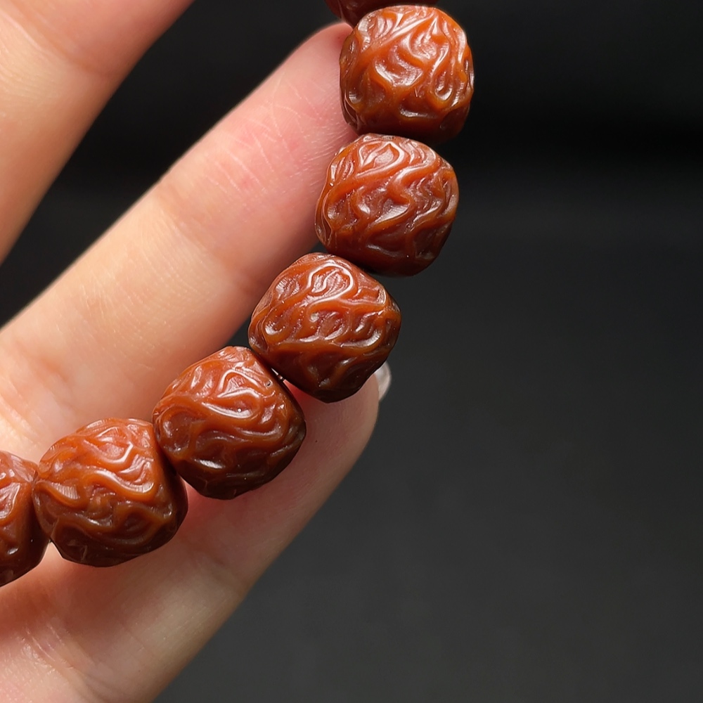 W34987952 Monkey Head Bead Bracelet, Total Weight Approx. 16.98g, Size 10.9mm