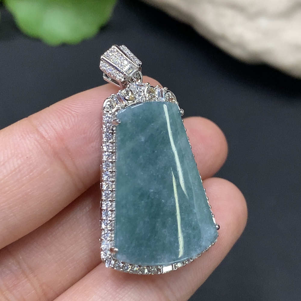 F27121881 Jadeite Inlay Piece Non-Gold Total Weight Approx. 5.14g