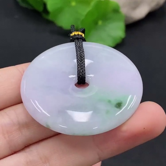 F31652795 JadeitePeace Button Pendant