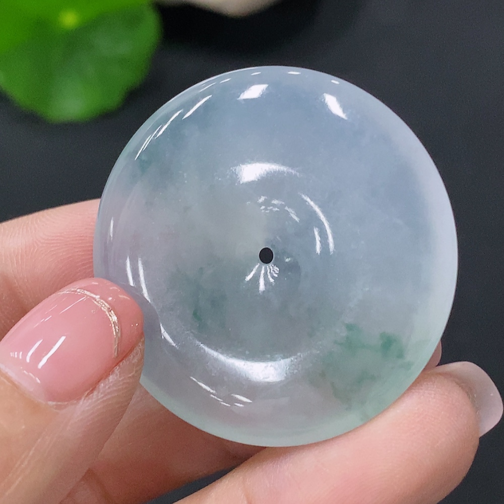 F29320445 Jadeite Pendant Peace Ring Total Weight Approx. 16.7g