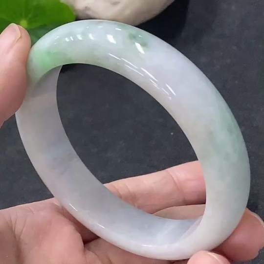 F33913746 Jadeite Round Bangle Size 53mm Total Weight Approx. 49.35g