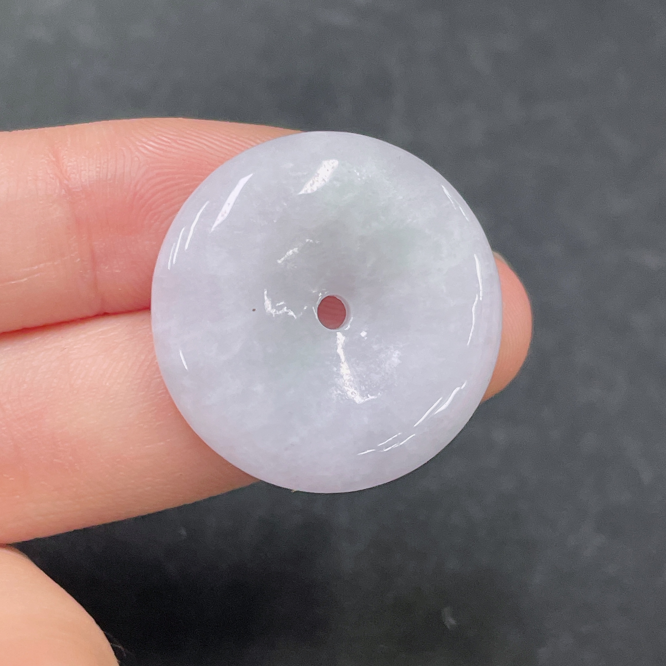 F32698514 Jadeite Pendant Peace Knot Total Weight About 7.4g