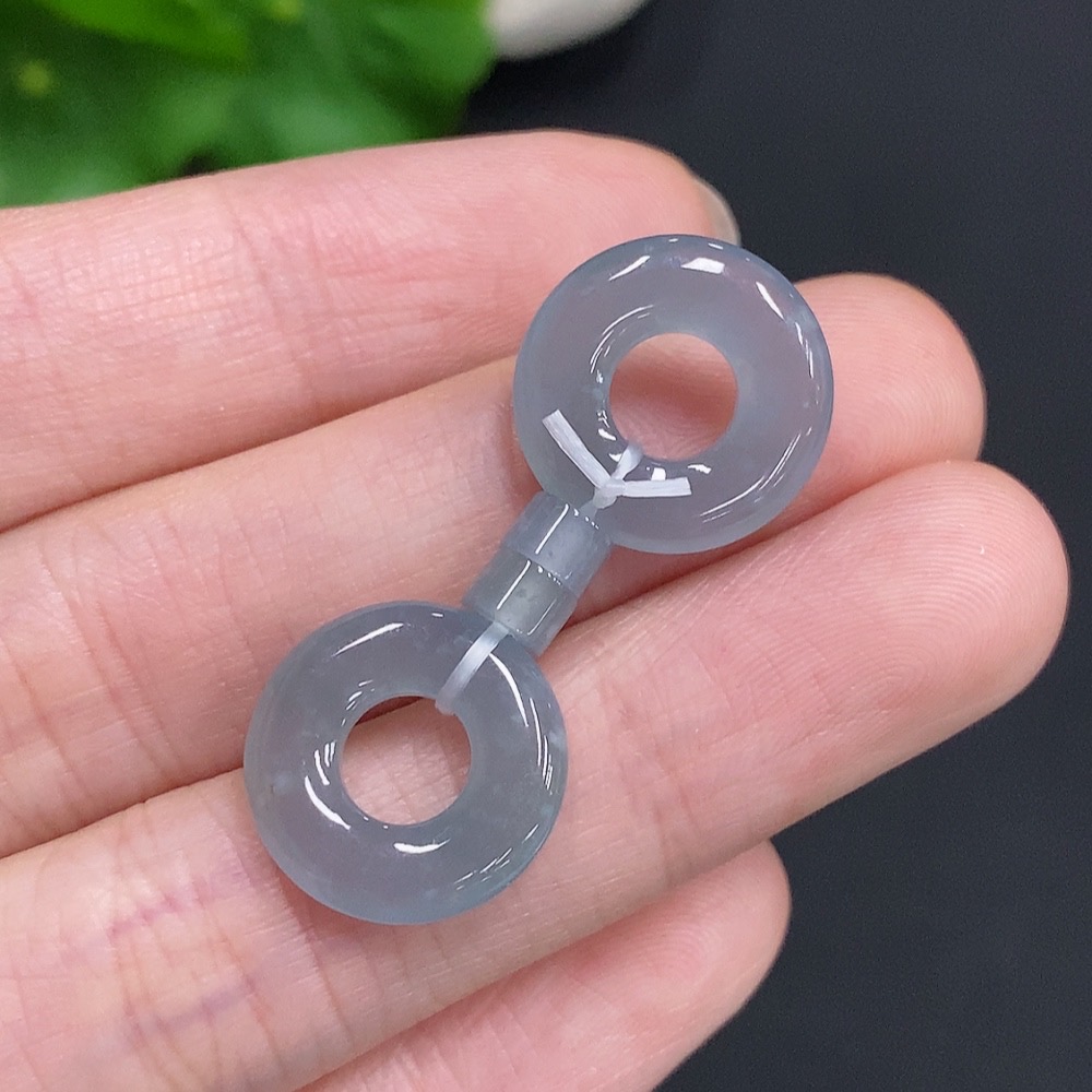 F35125394 Jadeite Donut Sell as a Lot Total Weight Approx.6.63g