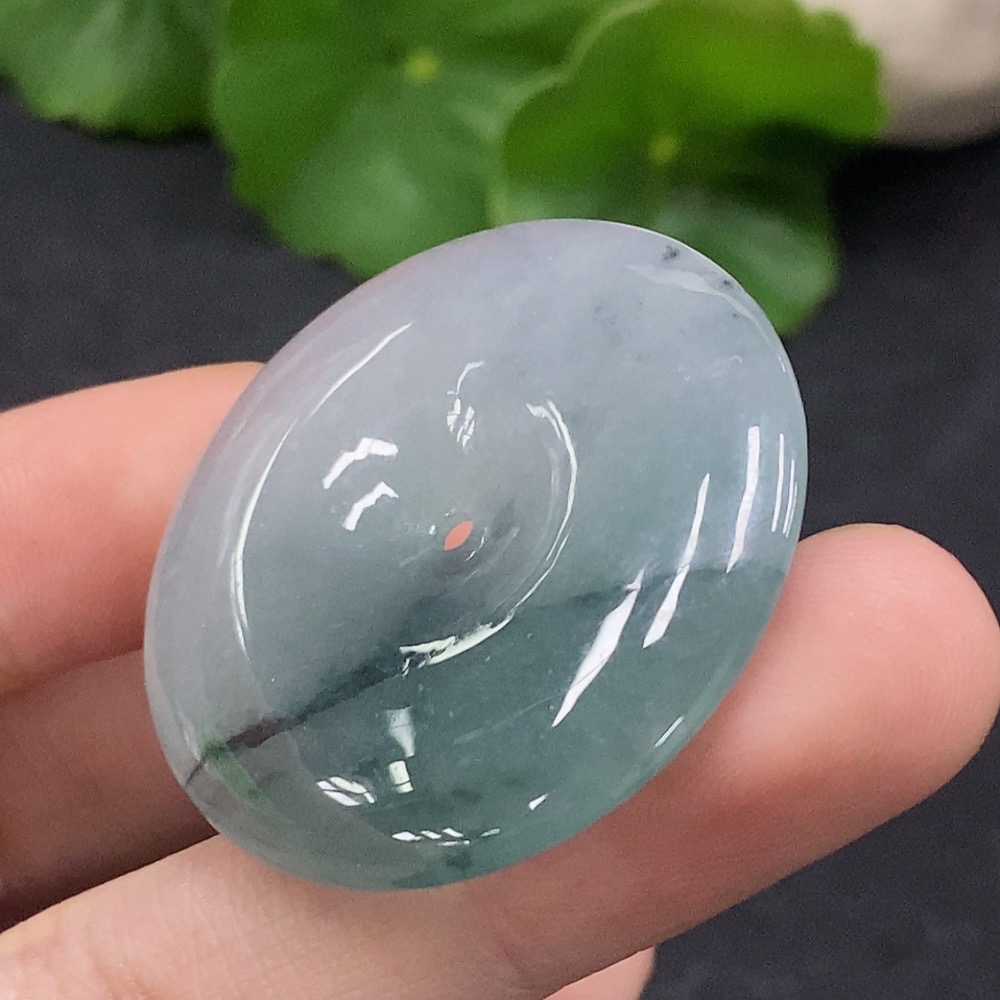 F33926554 Jadeite Safety Buckle Pendant Total weight approx. 13.7g (including other mineral components)