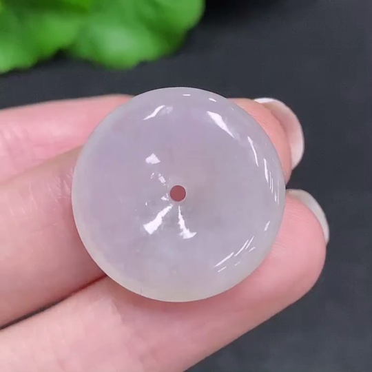 F34003337 Jadeite Peace Buckle, Total Weight Approximately 5.3 Grams