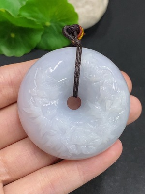 F33933663 Jadeite Safety Pendant Total Weight Approx. 72.5g (Including Rope Weight)