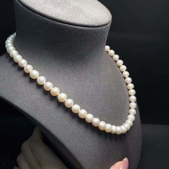 C34041476 Pearl Necklace Non-Gold Total Weight Approx. 50.24g Stone Size Approx. 8.9mm