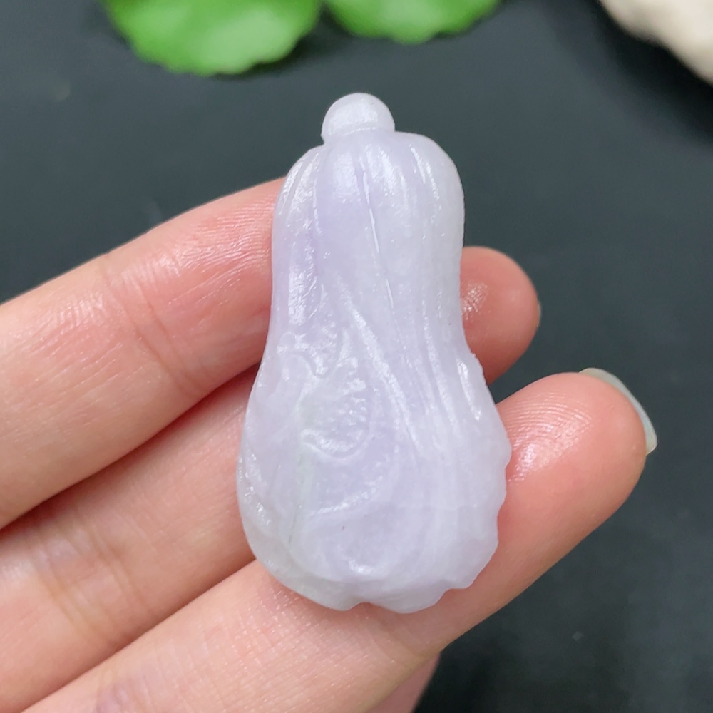 F23624487 Jadeite cabbage pendant semi-finished product gross weight 10.660g