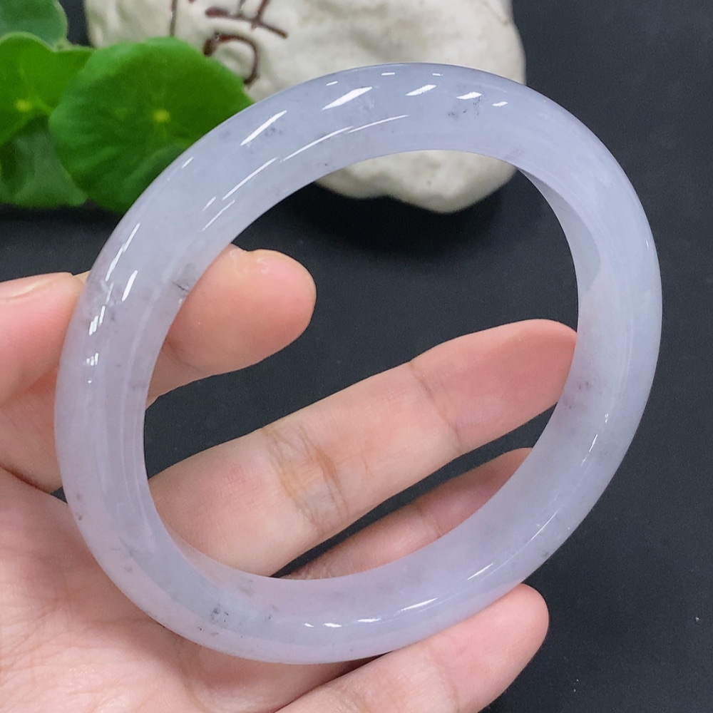 F34001702 Jadeite Round Bracelet Size 65 Total Weight Approx. 69.3g