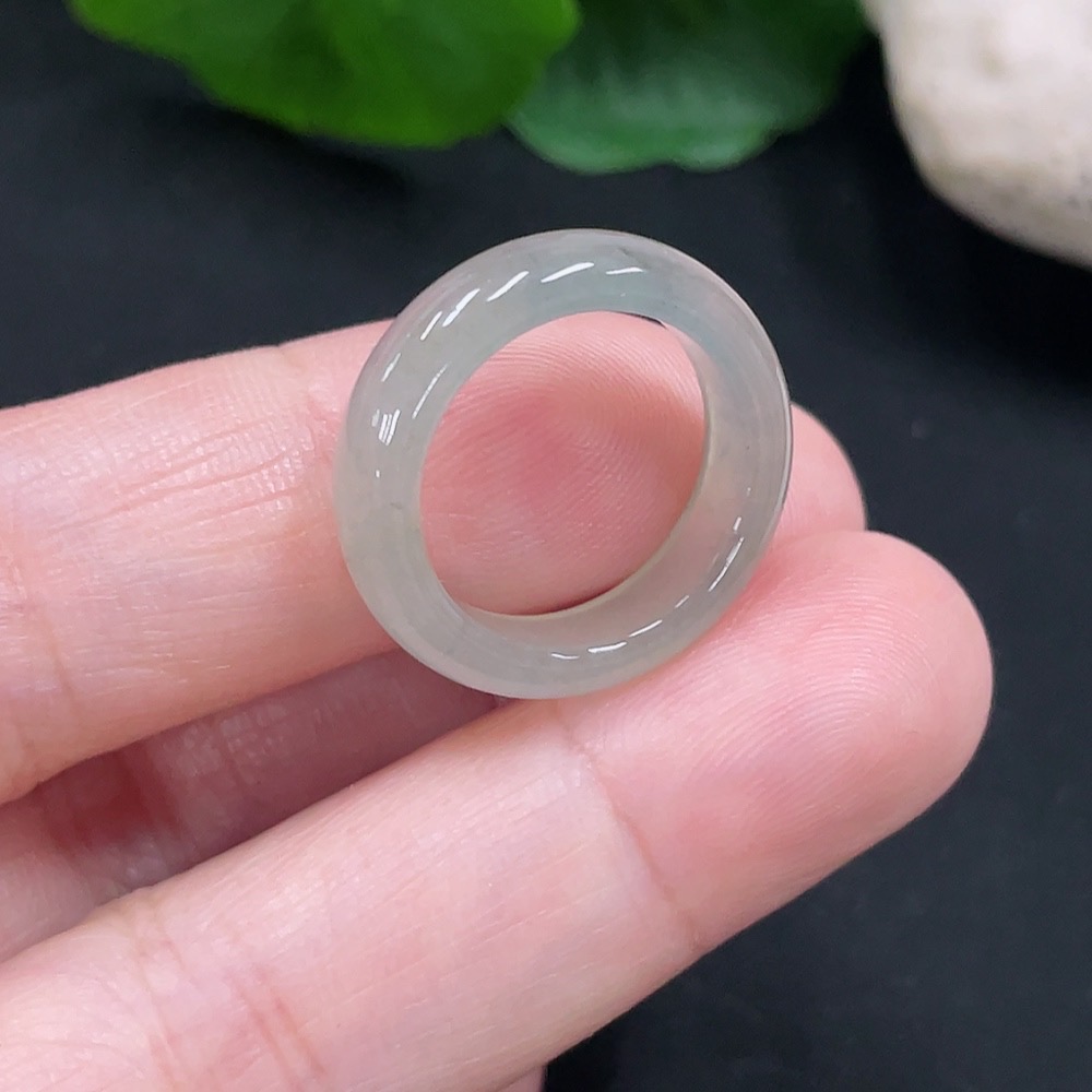 F31627196 Jadeite Ring Size 10 Total Weight Approx. 2.7g