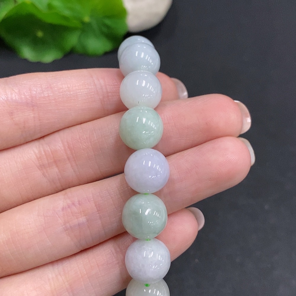 F34060551 Jadeite Bracelet Total Weight About 39.3g Size 10.7mm Approx.