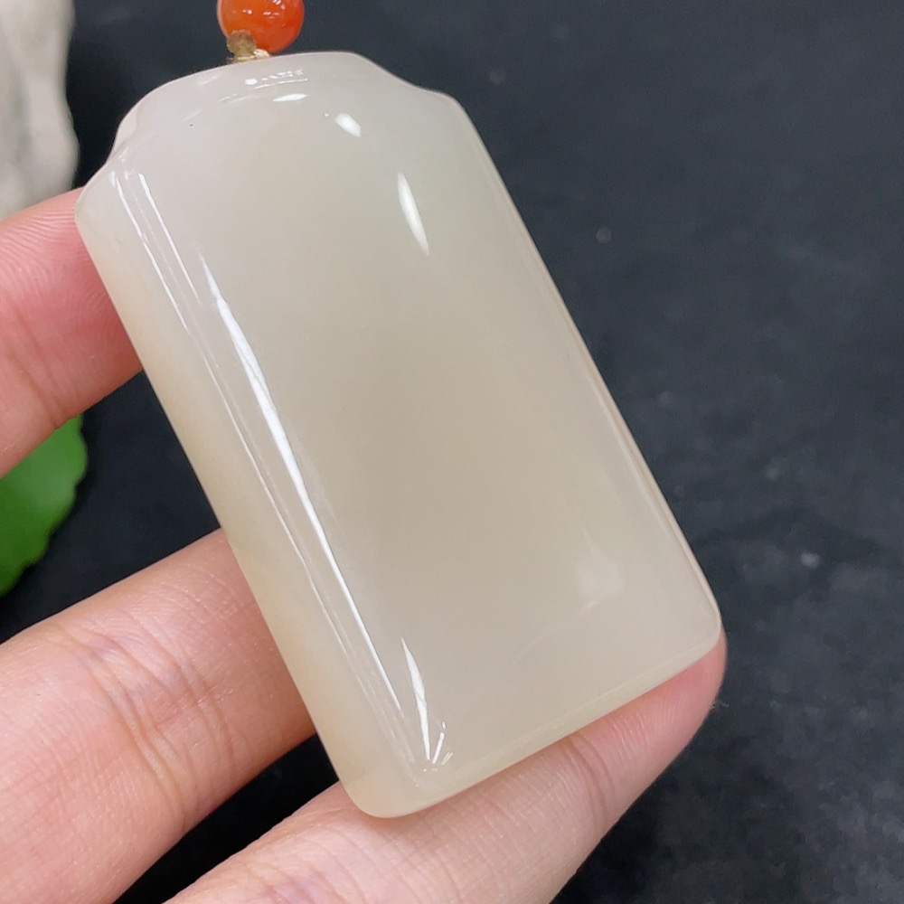 H30561575 Hetian Jade Pendant Plain Pendant