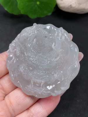 F34069251 Jadeite Dragon Pendant, Total Weight Approx. 63.5g