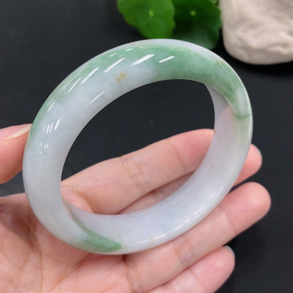 F30548136 Jadeite Round Bracelet Size 58.5 Total Weight Approx. 75.5g