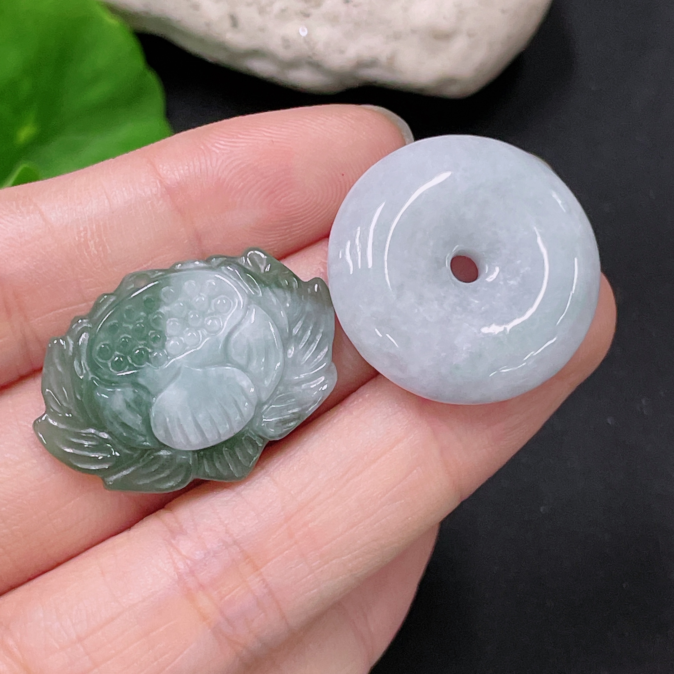 F33892346 Jadeite Pendants Sell as a Lot