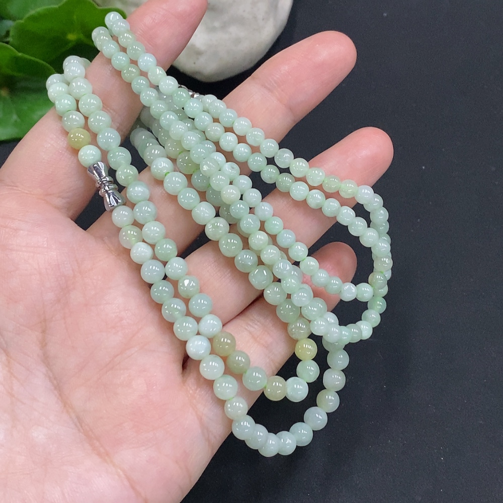 F34050422 Jadeite Beads Sell as a Lot No Gold