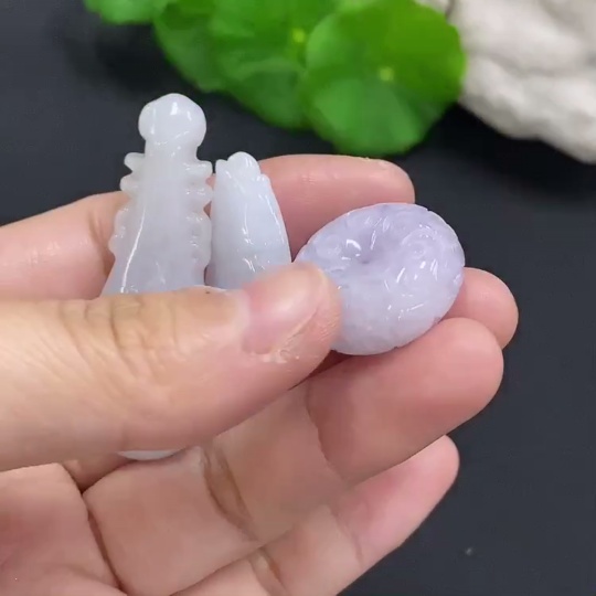 F28191932 JadeitePendant, Peace Buckle, Soulmate, Fish