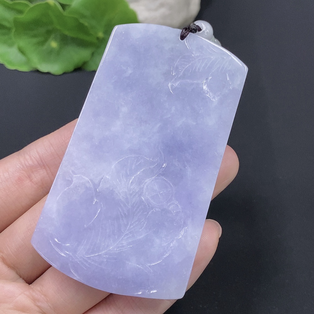 F28271113 Jadeite Mountain and Water Guanyin Pendant