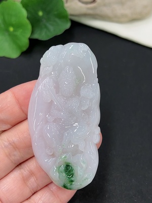 F41941773 翡翠虚空藏挂件 货品总重约32.3克