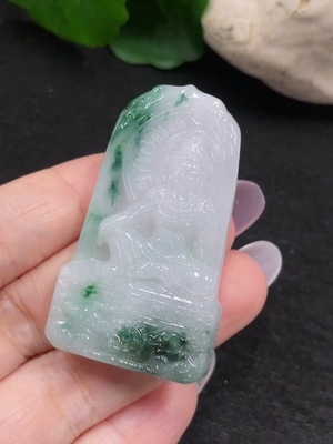 F33917220 Jadeite Guanyin Pendant, Total Weight Approx. 15.9g