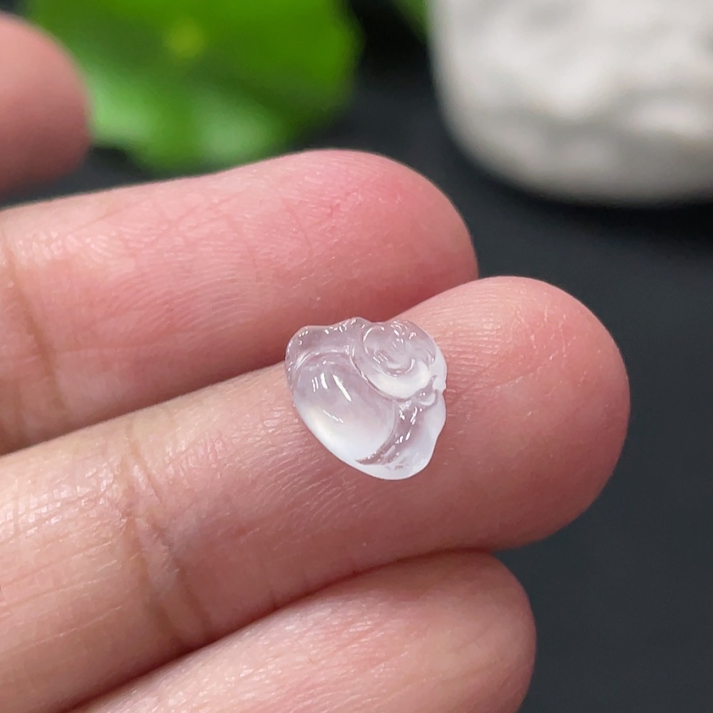 F30449446 Jadeite Buddha Inlay Piece