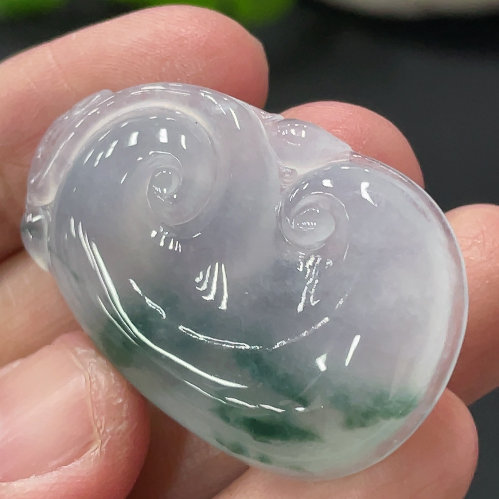 F32721769 Jadeite Ruyi Pendant Total Weight Approx. 8.77g