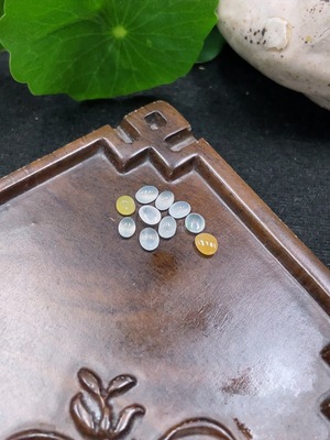 F32810262 Jadeite Cabochon Sell as a Lot (Color Origin Undetermined)