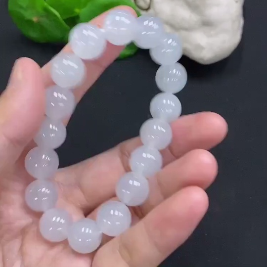 F32825102 Jadeite Beaded Necklace Approx.11.7mm Total Weight Approx.49.3g