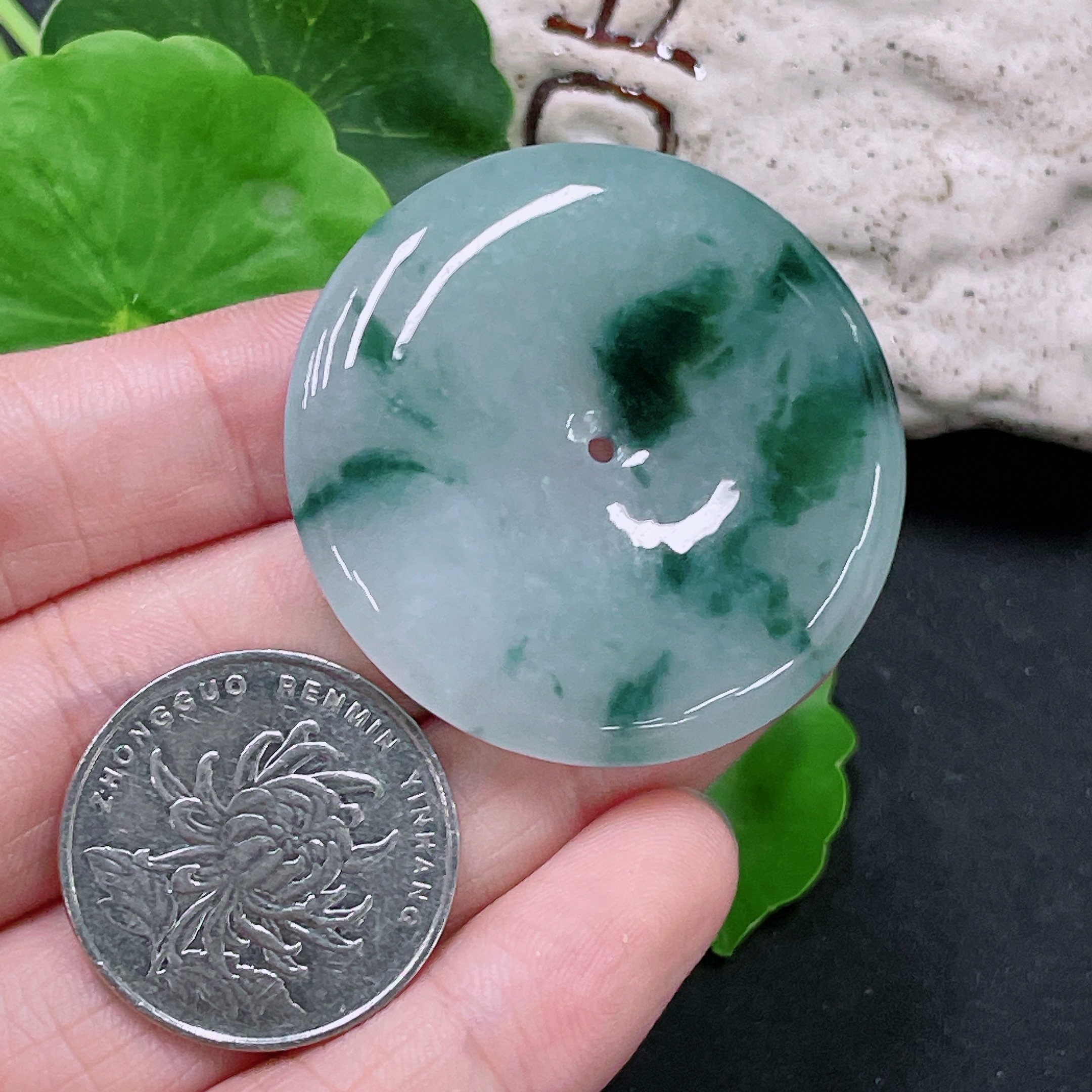 F33920248 Jadeite Safety Buckle Total Weight Approximately 19.6g