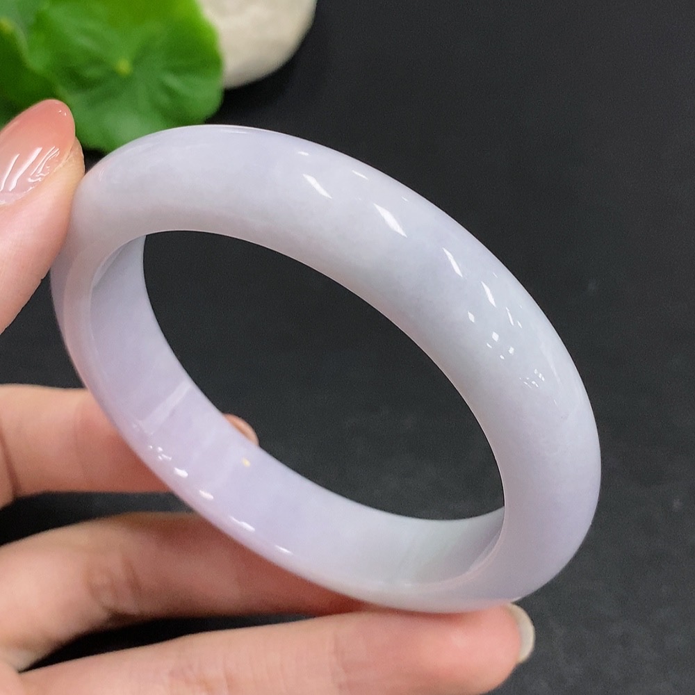 F34003077 Jadeite Round Bracelet, Total Weight Approx. 59.2g, Size 57