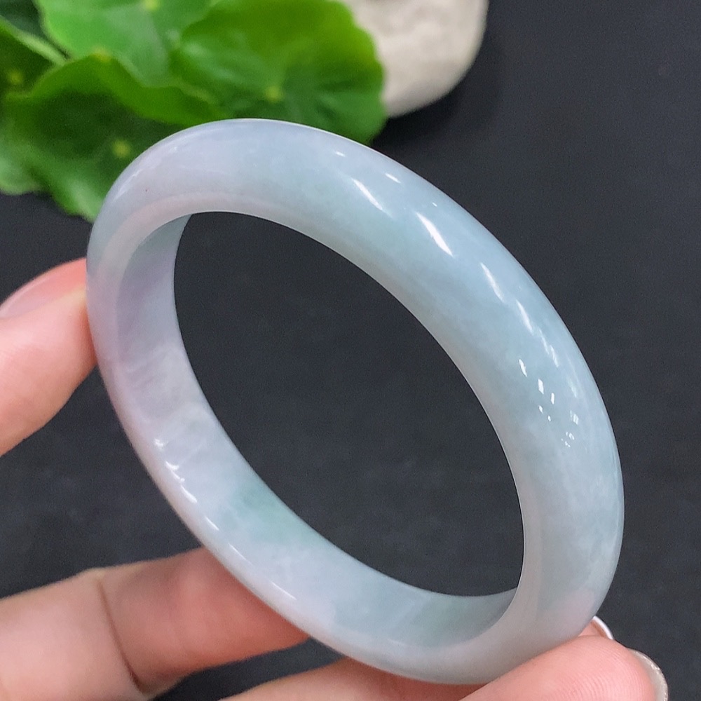F33942222 Jadeite Round Bracelet, Total Weight Approx. 39.2g, Size 53