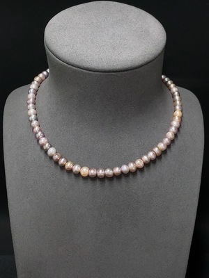 C34949892 Pearl Necklace Non-Gold Total Weight Approx.31.26g Size About 6.9mm