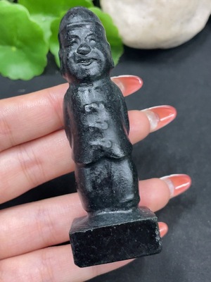 H35084232 Hetian Jade Ornament Shopkeeper Color Origin Undetermined Contains Other Mineral Components Total Weight Approximately 80g