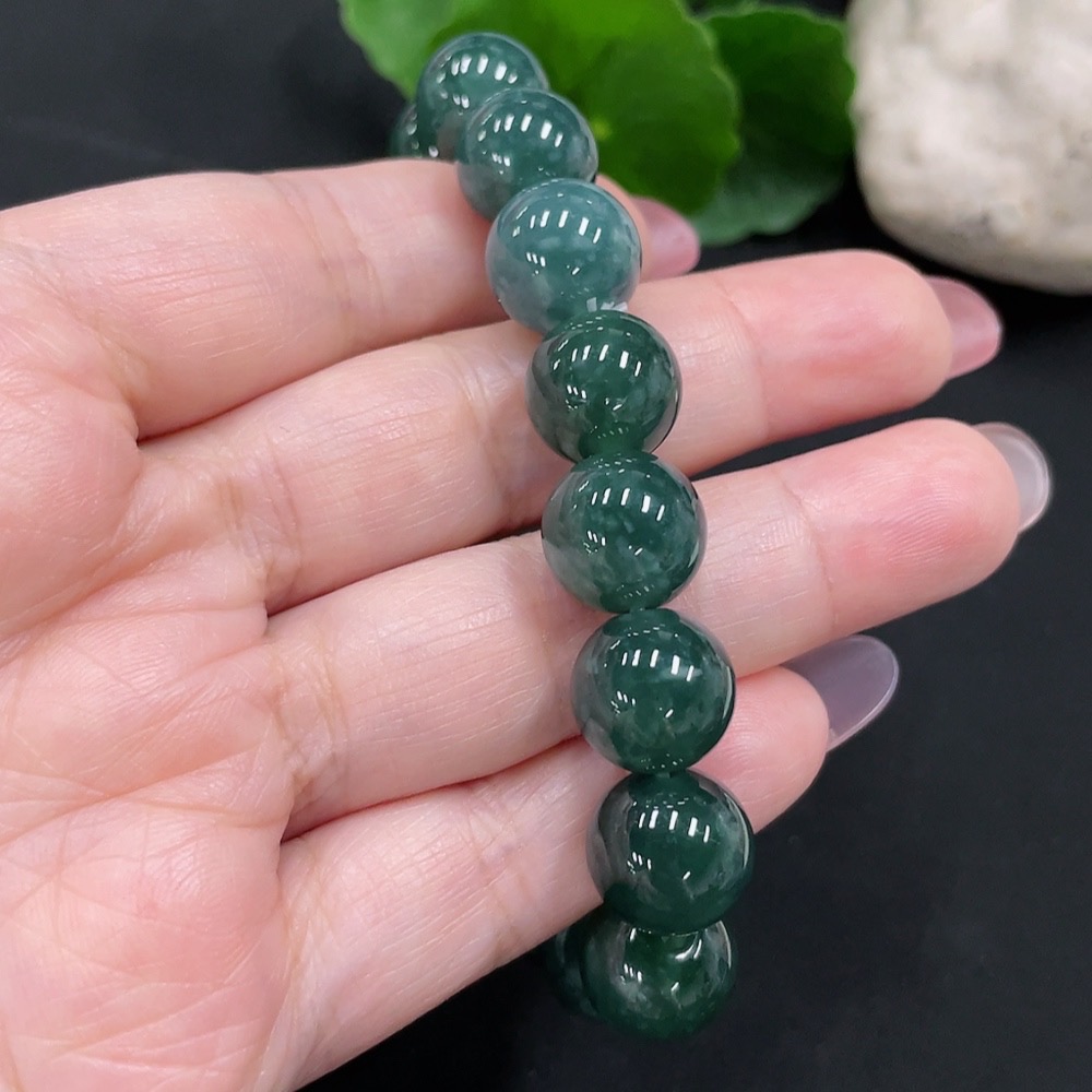 F34981937 Jadeite Bracelet Bead Approx.11.6mm Total Weight Approx.49.1g