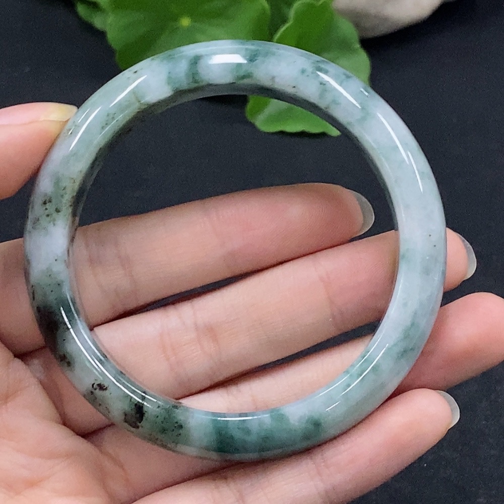 F32818657 Jadeite Round Bracelet Size 52.6 Total Weight Approx. 52.37g