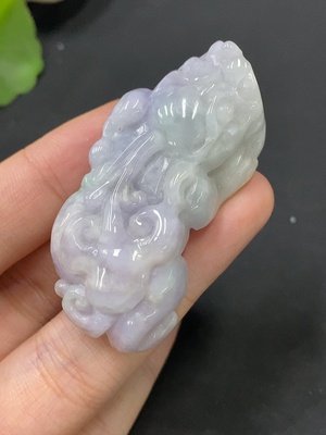 F28197691 Jadeite Pendant, Total Weight Approx. 41.7g, Pixiu